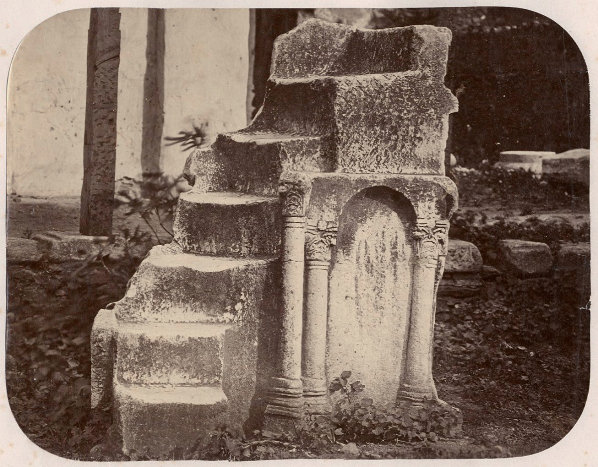 Pulpit from which St. Paul preached outside Santa Sophia, Salonica