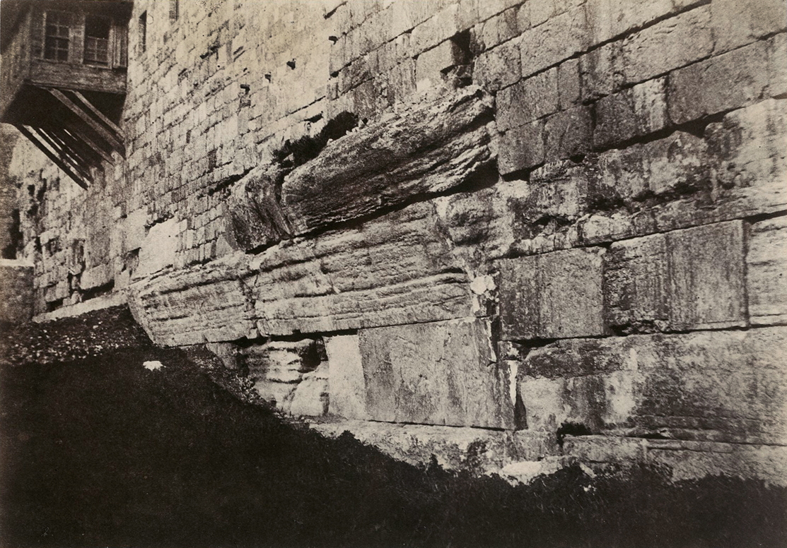 Jerusalem: Enceinte du Temple, Arche du pont salomonian qui reliait Moria a Sion