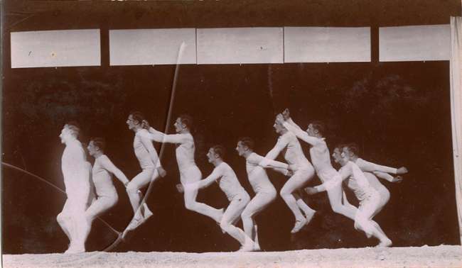 Chronophotograph of a Man Jumping