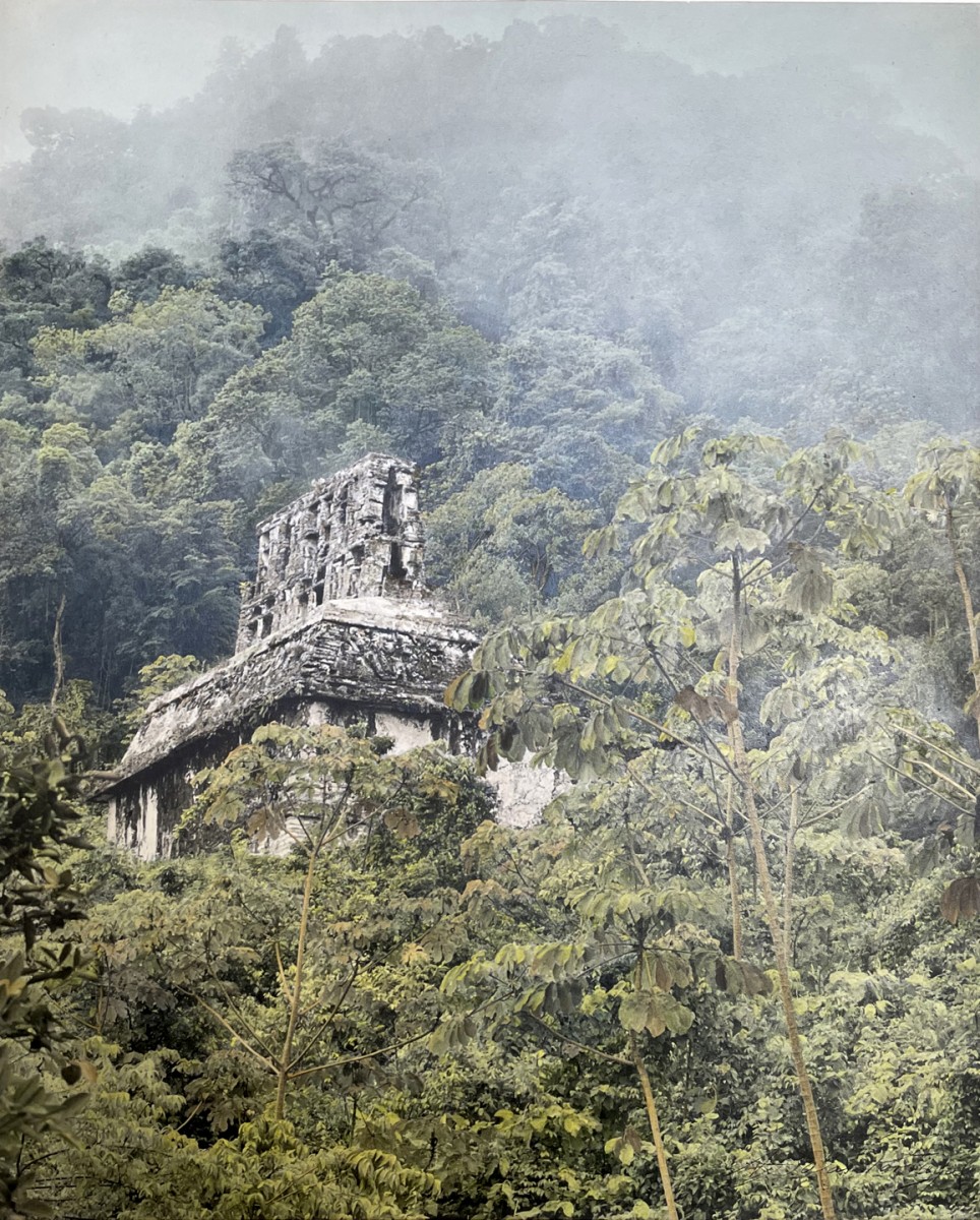 Palenque in fog