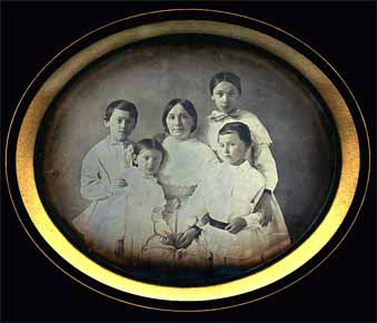Mother with four children
