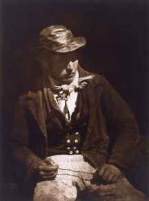 Newhaven Fisher Lad (mending the line)