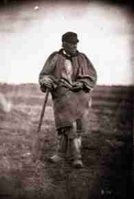 Man with walking stick