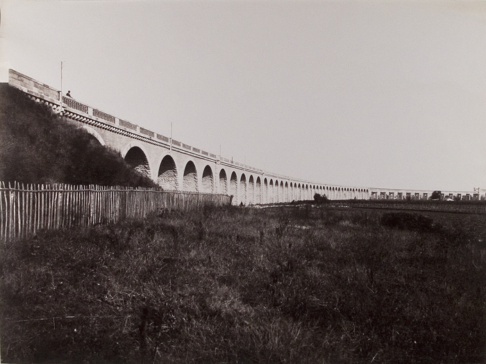Railroad Bridge In Landscape