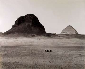 Pyramids of Dahshoor from the East