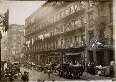 Row of Tenements. 260 to 268 Elizabeth Street, New York City