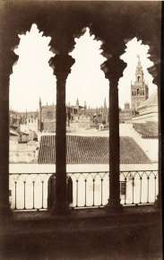 Seville, Church through a balustrade