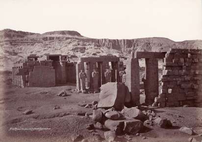 Thebes, Vue prise du Pylone du Ramasseum