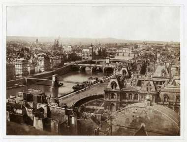 Elevated view of the Rooftops of Paris
