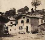 Rural village houses in landscape